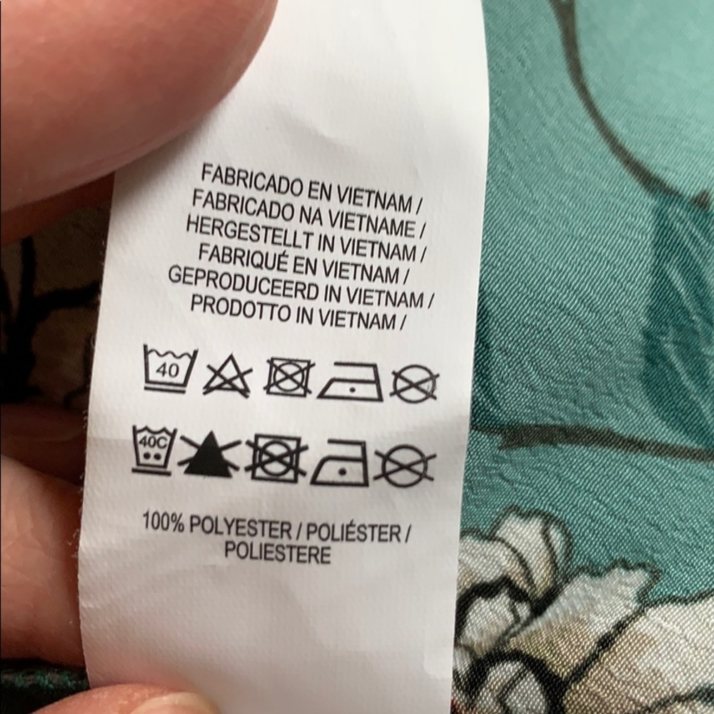 PRIMARK FLORAL TOP JACKET BEACH COVER like new - Picture 8 of 8